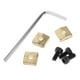 thumbnail image 5 of 3 Tornillos De Tuerca De Bloqueo Para Guitarra, Repuesto De Piezas De Guitarra Para Puente Trémolo Dorado, 5 of 5