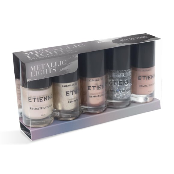 Esmalte de Uñas Etienne Makeup s Metallic Lights Set
