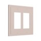 thumbnail image 2 of Tapa decorativa para enchufe Oilbiexn Beige Rosa de 2 módulos, 2 of 8