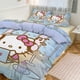thumbnail image 1 of Cute Hello Kitty Bedding Sets for Girl Women Twin Size Comforter Set, 1 of 5