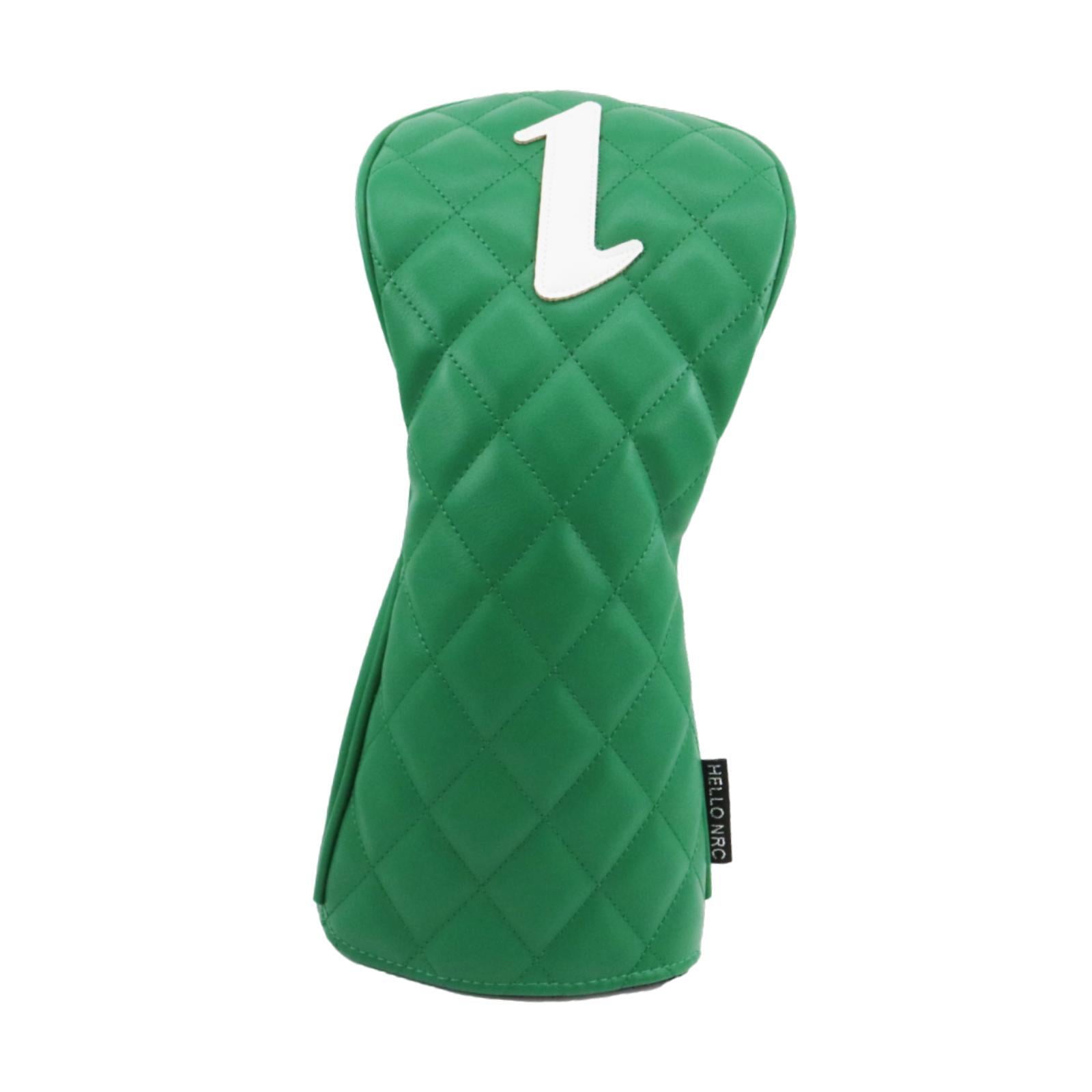 Magideal - Funda De Madera Para Palos De Golf De Piel Sintética, Portátil, Resistente A Los Arañazos, Accesorio De Golf, Envoltura De Cuello Largo, Protector Par Verde