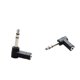 thumbnail image 4 of Adaptador De Audio Estéreo Derecho 2x 3,5 Mm Hembra A 6,35 Mm 1/4 Pulgada Macho ángulo Recto, 4 of 4
