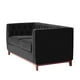 thumbnail image 2 of Sofa Roma 2c Tela Velvet Negro, 2 of 6