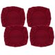 thumbnail image 2 of 4 piezas jacquard poliéster estiramiento boda comedor silla asiento cubierta burdeos_m, 2 of 5