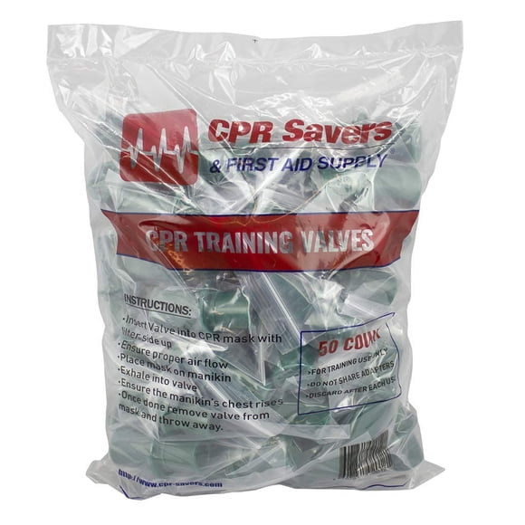 Válvula de Entrenamiento Desechable CPR Savers - Pack de 50