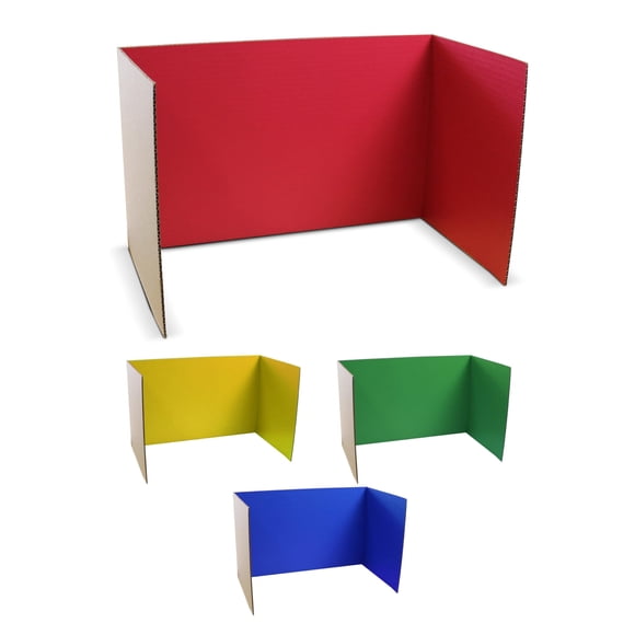Productos Flipside de Study Carrel, varios colores, 45 x 120 cm, paquete de 12