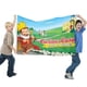 thumbnail image 2 of Jorge el Curioso Bandera impresa con temática, regalo perfecto para fanáticos, amigos y familiares, y adecuada para actividades al aire libre e interiores, decoraciones de fiesta. 90 cm × 150 cm., 2 of 6