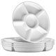 thumbnail image 1 of Bandeja PLASTICPRO 30 cm 6 secciones blanca, 1 of 7