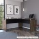 thumbnail image 1 of Escritorio L-160 Home Office Negro - Coñac, 1 of 13