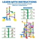 thumbnail image 3 of Juguete Joyin de Marble Run, 170 unidades, con 5 canicas que brillan en la oscuridad, 3 of 9