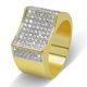thumbnail image 1 of Anillos de Lujo Bling de Moda Punky Rapero para Hombre Chapados en Oro de 14K Brillantes de Compromiso Hip Hop con Circonia Cúbica Anillos para Hombre, 1 of 8
