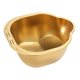 thumbnail image 1 of Colador De Arroz Inclinado, Cuenco Para Lavar, Versátil Para Limpiar Y Lavar Frutas, Dorado, 1 of 5