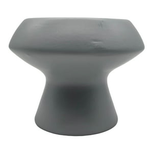 Fliperex - Macetero Maceta De Ceramica Con Forma De Seta Gris Deco Gris