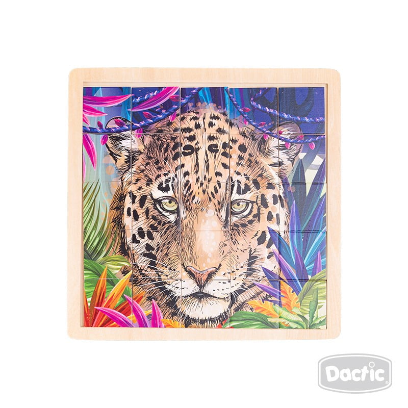 Dactic - Puzzle Leopardo Madera