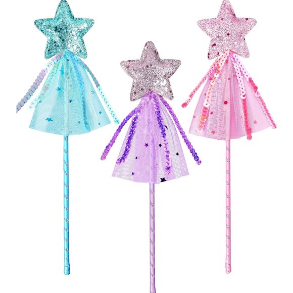 Varitas BIBUTY Estrella con Brillo, 3 Piezas