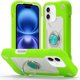 thumbnail image 1 of Funda for Apple iPhone 17 de 6.3 Pulgadas con Soporte de Doble Anillo, Soporte Giratorio de 360°, PC+silicona, Cubierta de Teléfono a Prueba de Golpes de Grado Militar de Alta Resistencia, Verde, 1 of 6
