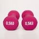 thumbnail image 3 of Pesas y Mancuernas Set 2 Mancuernas Dumbbell 0.5Kg c/u Fucsia, 3 of 3