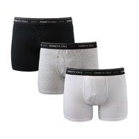 Kenneth Cole - Pack 3 Boxer Talla L Negro-Gris-Blanco