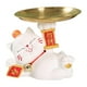 thumbnail image 1 of Estatua De Gato De La Suerte Con Bandeja, Adorno, Organizador De Escritorio Para El Hogar, Dormitorio, Estante Blanco, 1 of 3