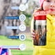 thumbnail image 5 of En ResumenBotella de Agua con Tapa Pop Top de Un Toque, Acero Inoxidable, a Prueba de Fugas, para Deportes, Botella Infantil rosa 12 oz, 5 of 6