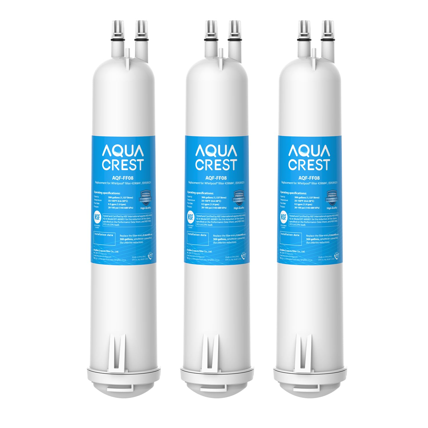 Filtro De Agua Para Refrigerador Aqua Crest Edr3Rxd1 Para