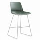 thumbnail image 1 of Taburete alto modelo Lian polipropleno, asiento y respaldo monocasco verde, 1 of 2