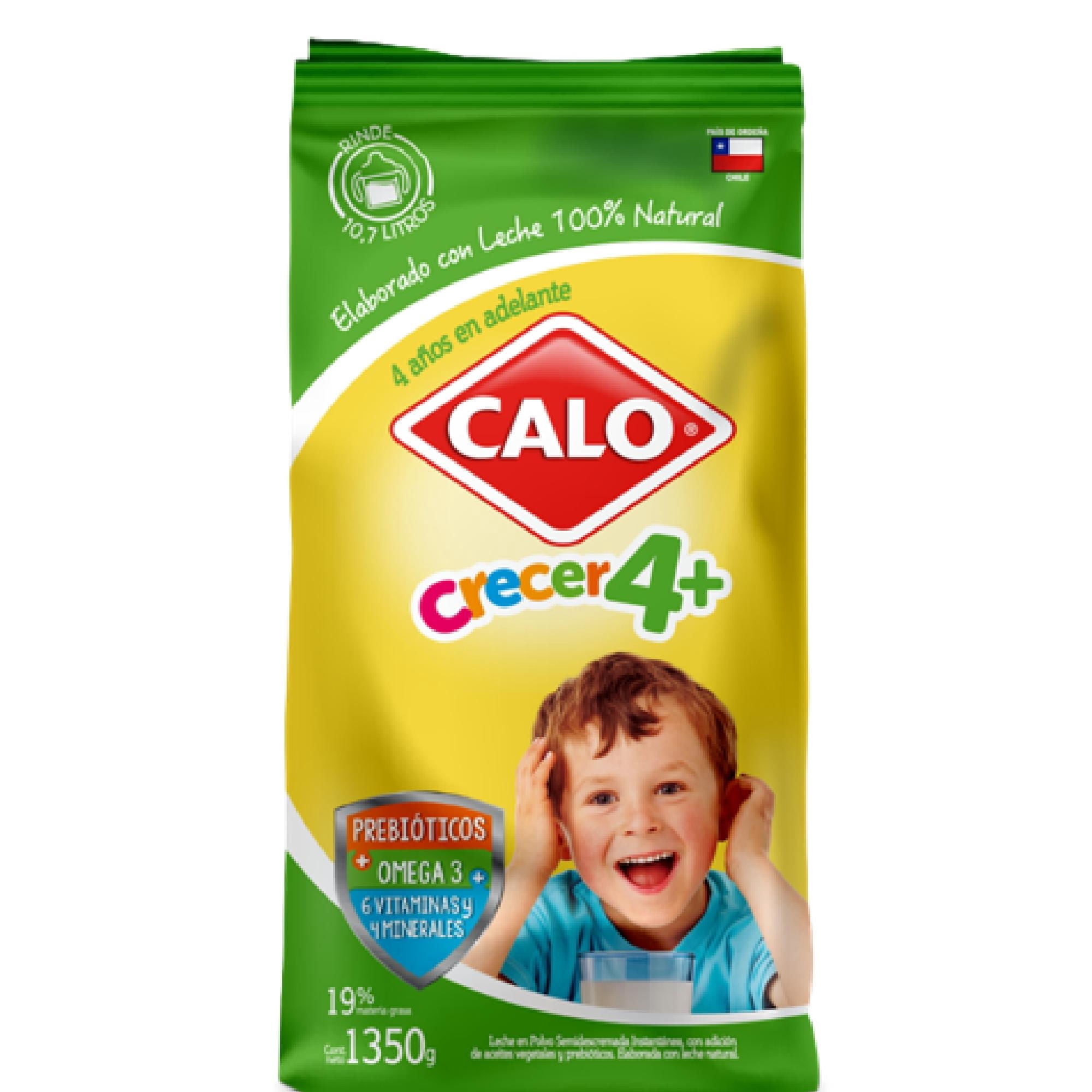 Leche En Polvo Semidescremada Crecer 4+ Bolsa 800 g Calo