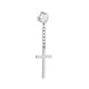 thumbnail image 1 of Stainless Steel Cross Chain Tassel Dangle Earrings for Women, Jewelry, 1 of 2