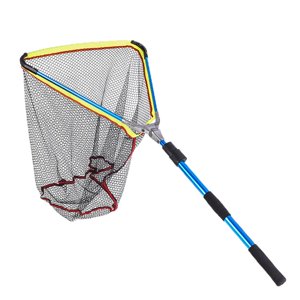 Ioensy - Red De Aterrizaje De Pesca Telescópica Red De Manija De Poste Extensible Retráctil Plegable