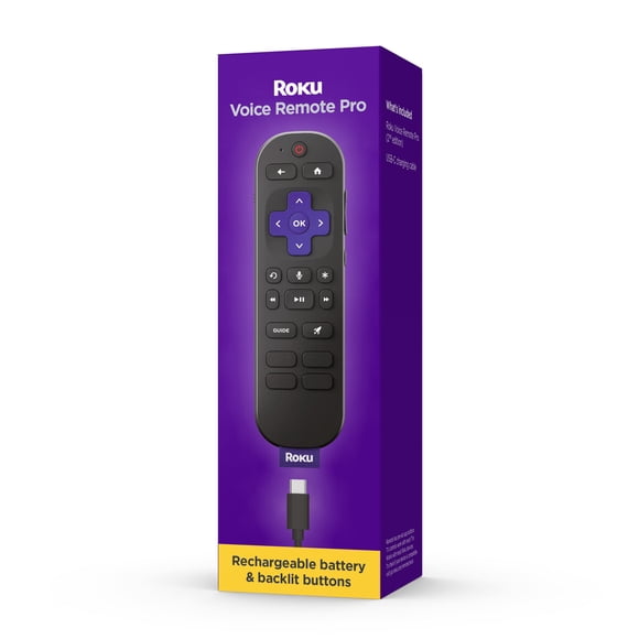 Control Roku Voice Remote Pro 2.ª Edición USB-C Recargable
