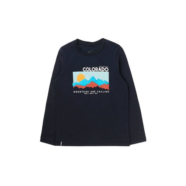 Polera kids niño lentejuelas day to day