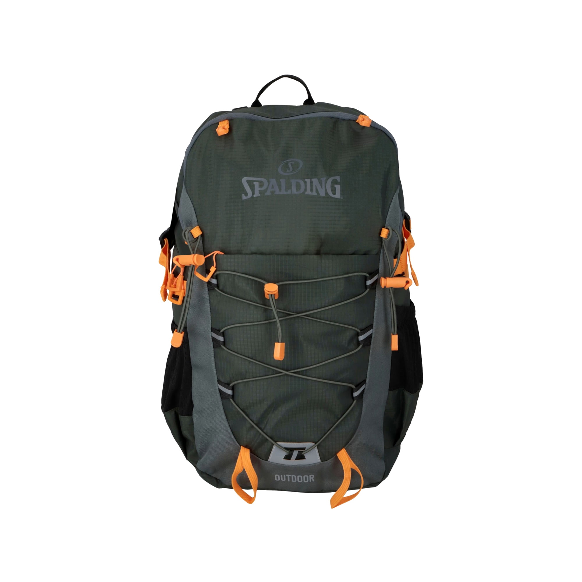 Spalding - Mochila Outdoor 3 Bolsillos Dk Grn-gray-org