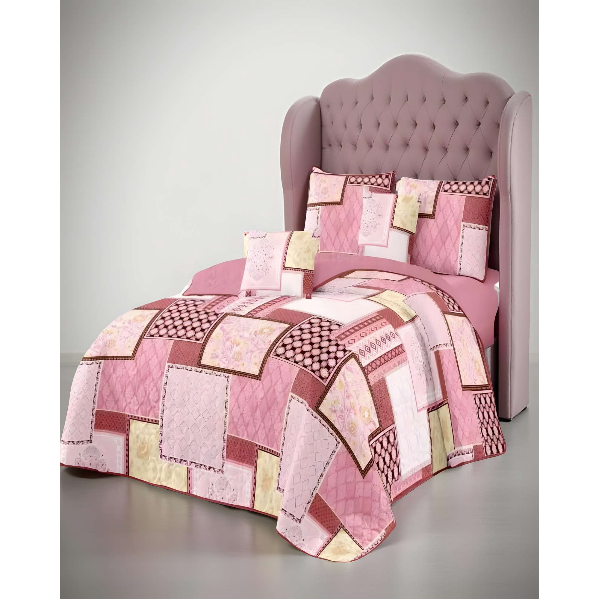 Genérico - Cubrecama Con Diseños King 250 X 270 Cm + 2 Almohadas P12