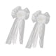 thumbnail image 3 of 2 Piezas De Ramilletes De Lazos Para Banco De Boda Para Decoración Elegante De Eventos Y Fiestas De Aniversario, 30 Cm X 55 Cm, 3 of 3