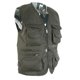 thumbnail image 3 of Chaleco de pesca con mosca de los hombres Chaleco de bolsillo múltiple Chaqueta de secado rápido 3XL Verde ligero del ejército, 3 of 3
