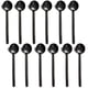 thumbnail image 1 of Cucharas Dicunoy 12 piezas negras de acero inoxidable mini de 13 cm, 1 of 7