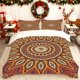 thumbnail image 1 of with Mandala Pattern This Printed Duvet Cover Set Is Practical And Made from Soft Comfortable Material That Ensures a Pleasant Sleeping Experience It Fits Vario, 1 of 1
