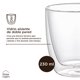 thumbnail image 3 of Set 4 Tazas Vidrio Doble Pared 230 ml Home Logics 1 un, 3 of 6
