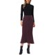 thumbnail image 2 of Falda Maxi de Punto INSPIRE CHIC para Mujer con Cintura Elástica Falda Casual de Cola de Pescado Acanalada L Rojo Púrpura Profundo, 2 of 6