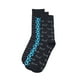 thumbnail image 1 of Calcetines Hombre Tripack Mix Print Negro Corona, 1 of 4