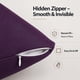thumbnail image 5 of Funda para almohada corporal EVOLIVE 53 × 137 cm Microfibra Morado con Cremallera Oculta, 5 of 9