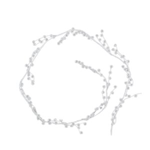 Magideal - Guirnalda De Cuentas De Acrílico Transparente De 1,2 M Para Colgar En La Lámpara, Cadena De Cuentas Para Decoración De Fiestas Navideñas, Guirnalda De