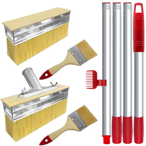 Brocha de Pintura Fatmass 18 cm + Poste Extensible de 152 cm
