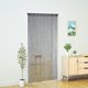 thumbnail image 2 of Cortina de hilo YaoYue, 100 x 200 cm, color gris bohemio, borlas, 2 of 8