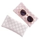 thumbnail image 1 of Estuche para gafas de sol, funda de cuero suave para mujeres, hombres y niños, paquete de 2, rosa y blanco., 1 of 8