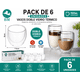 thumbnail image 3 of Pack 6 Vasos Doble Vidrio 150 ml | Tazas Térmicas Café Premium, 3 of 3