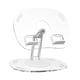 thumbnail image 2 of Soporte de escritorio para tableta, soporte para tableta, accesorios de escritorio, flexible, plegable, giratorio, soporte para tableta, soporte para teléfono compacto Blanco, 2 of 5