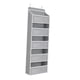 thumbnail image 3 of Organizador Sobre La Puerta Almacenamiento 5 Bolsillos De Gran Capacidad Para Juguetes Artículos De Tocador Gris, 3 of 3