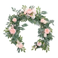 Bothyi - Guirnalda De Flores Artificiales De 5,9 Pies De Largo, Enredadera Floral Para Fondo De Mesa De Boda, Estilo C