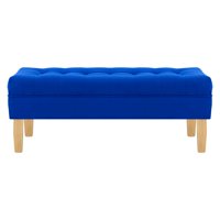 Bodevir - Banqueta Wood 2C Felpa 05 Azul Rey
